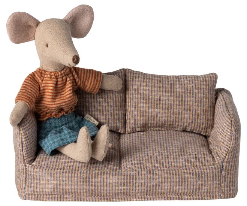 Miniatyr Soffa Randig