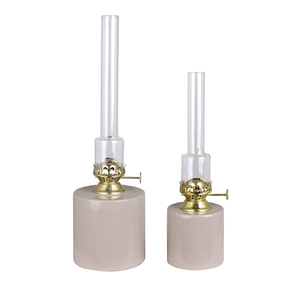 Fotogenlampa Rak Beige Stor