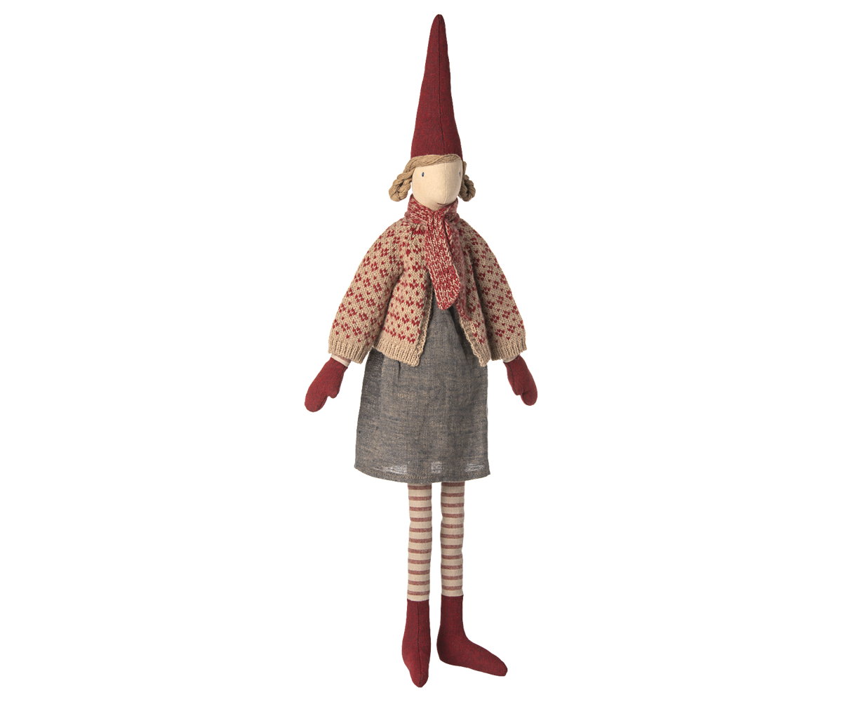 Tomte Pixy Size 4 Tjej Stickad Kofta