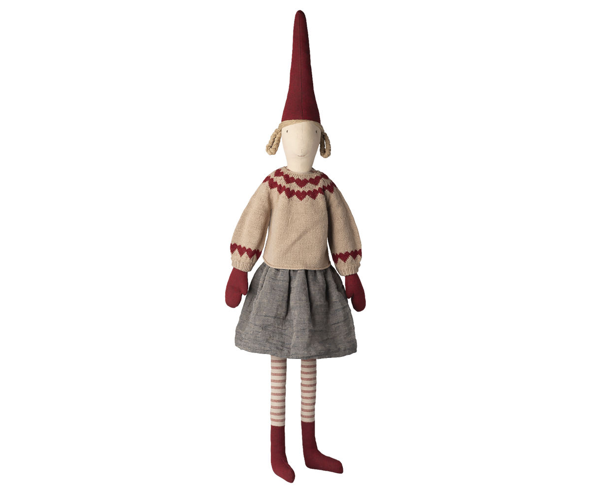 Tomte Pixy Size 6 Tjej Stickad Tröja