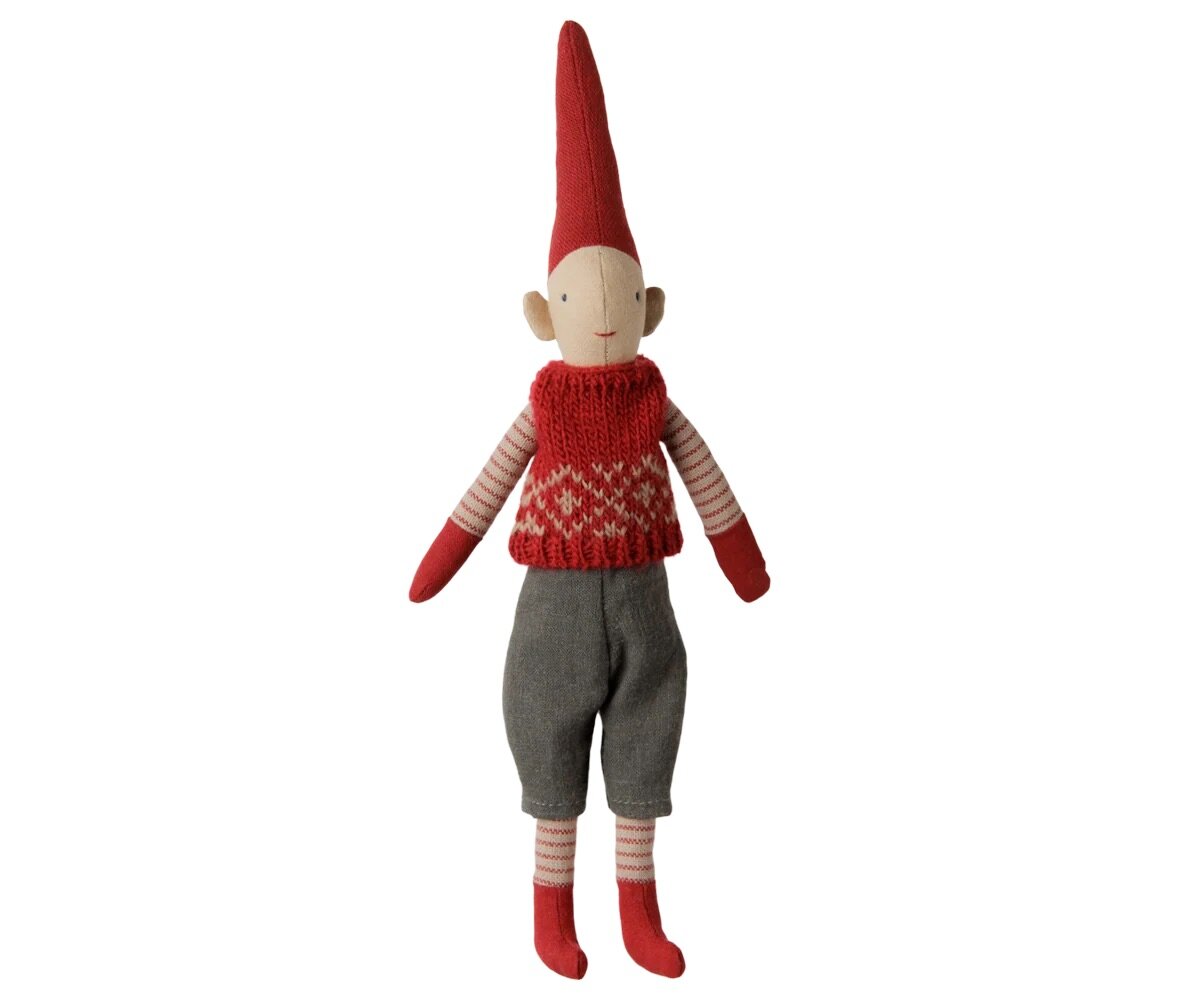 Pixy Pojke Size 1 Röd Stickad Väst
