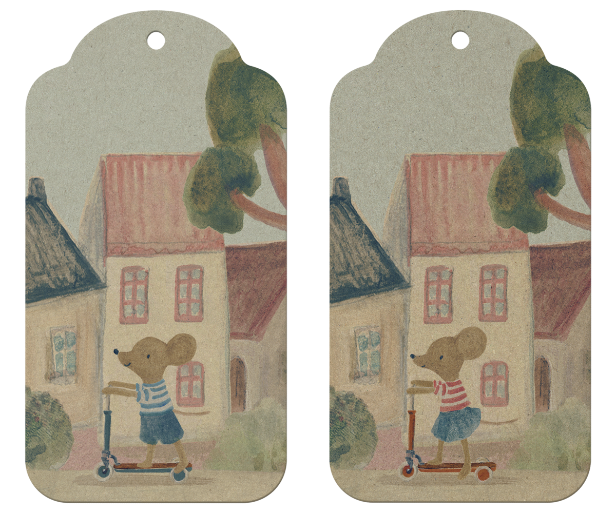 Presentetiketter Mus