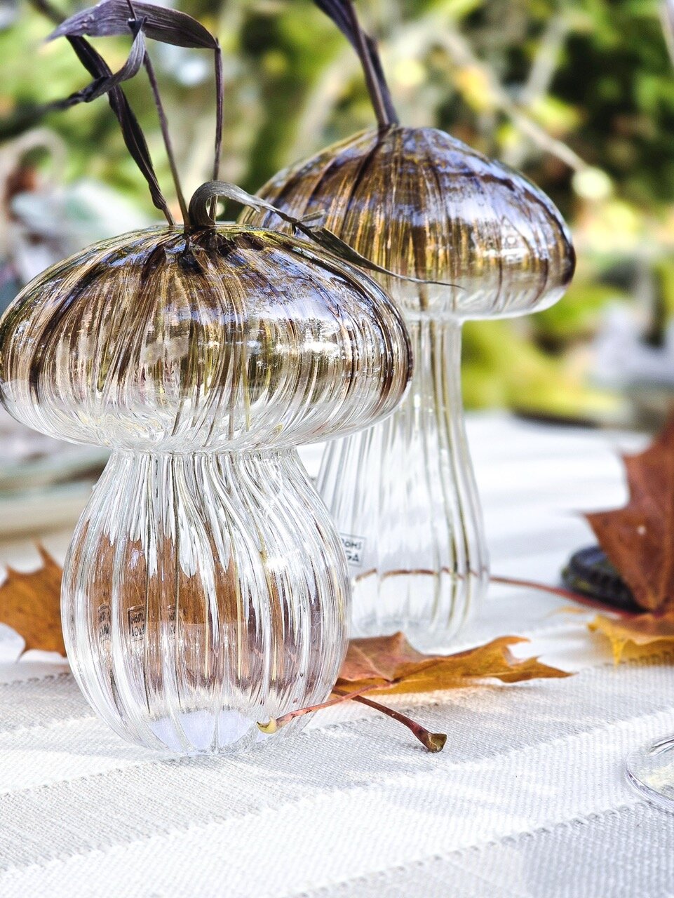 Dekorationsvas Svamp Brun Hög