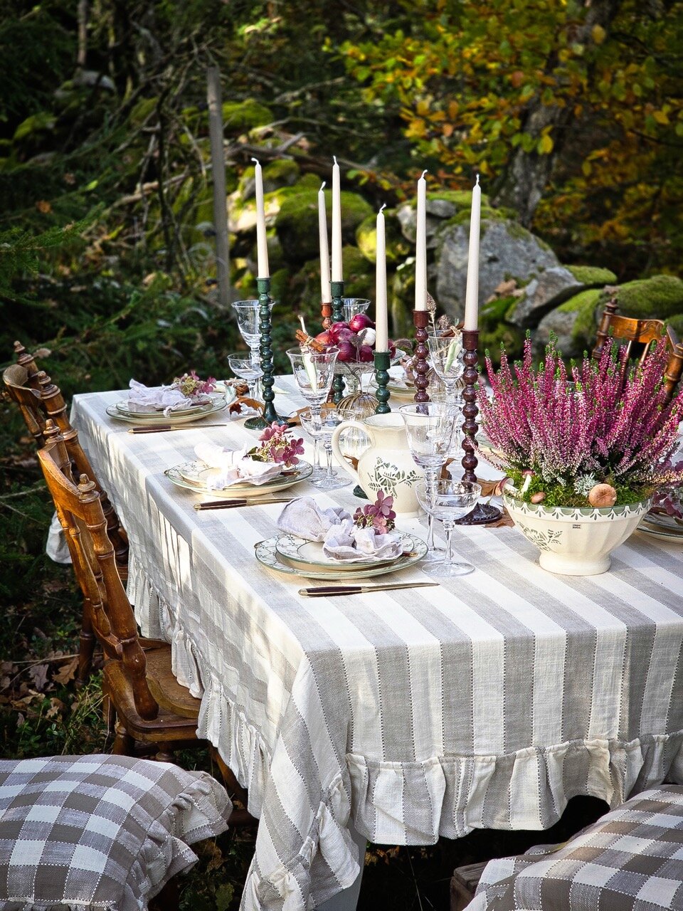 Duk Ida Rand Beige/Vit