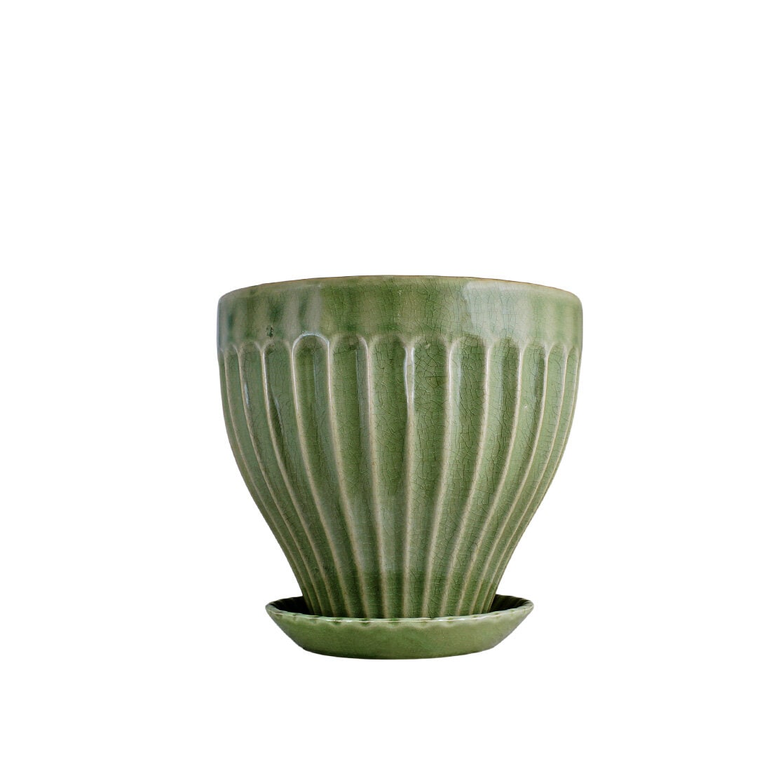 Kruka Anna 17 cm Mörkgrön