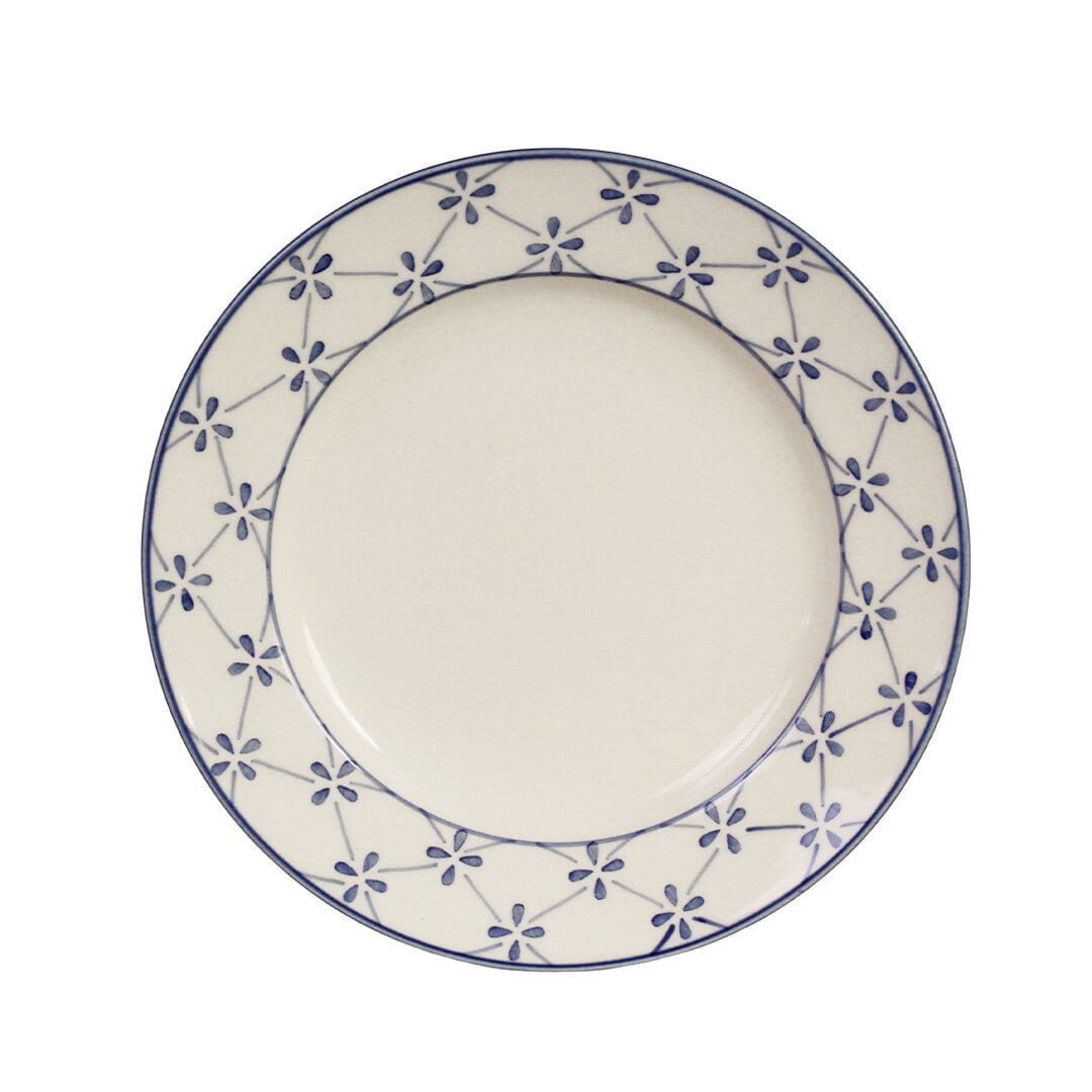 Assiett Marion Klöver Blå