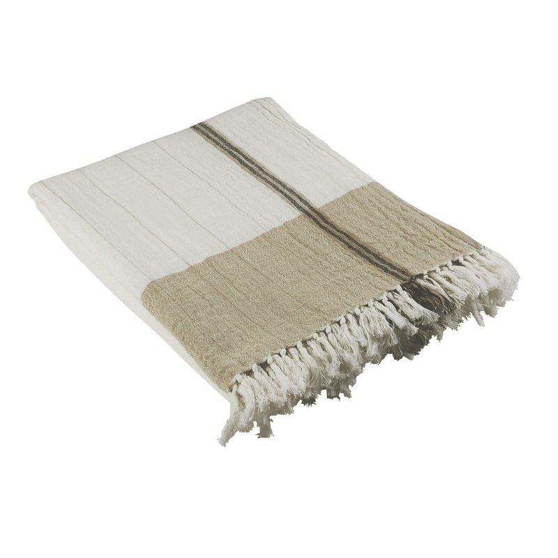 Pläd Emil Vit/Beige