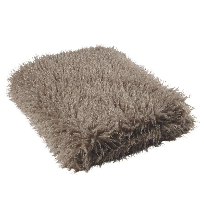 Pläd Curly Sand