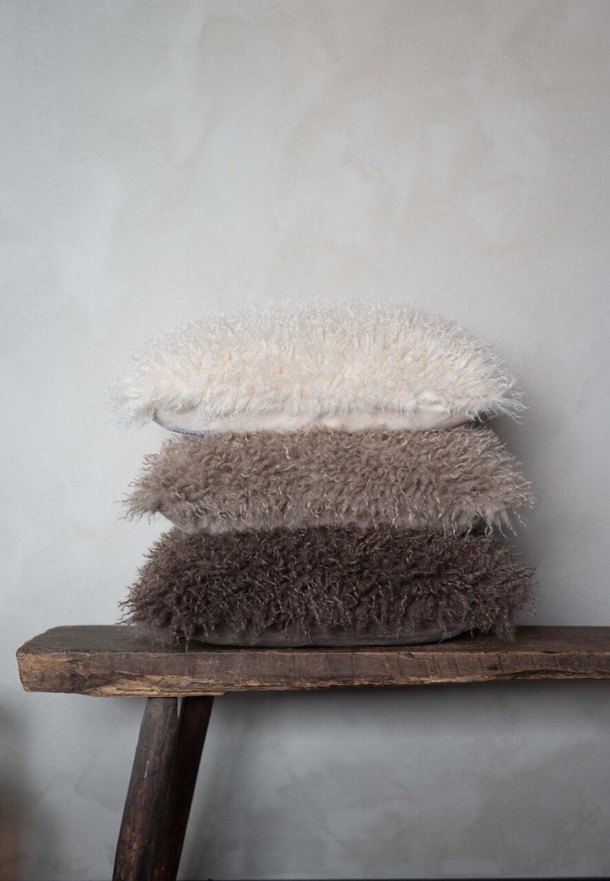 Kuddfodral Curly Offwhite