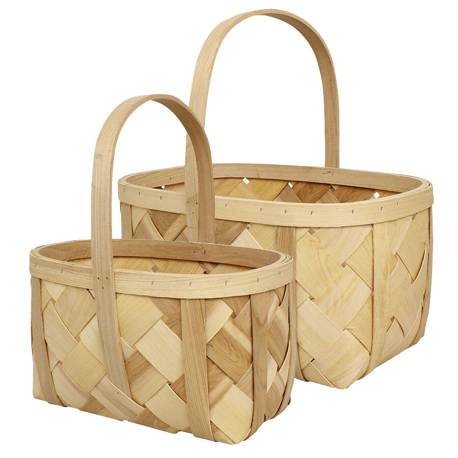 Spånkorg Oval S/2 Natur