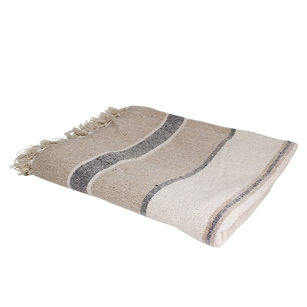 Pläd Idde Beige/Grå