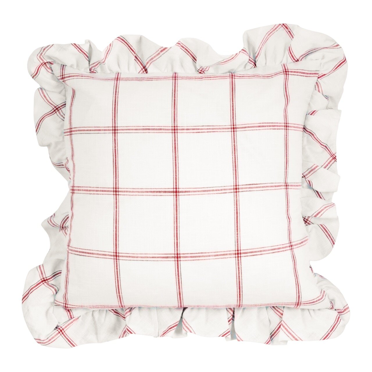 Kuddfodral Alma 45 x 45 Vit/Röd