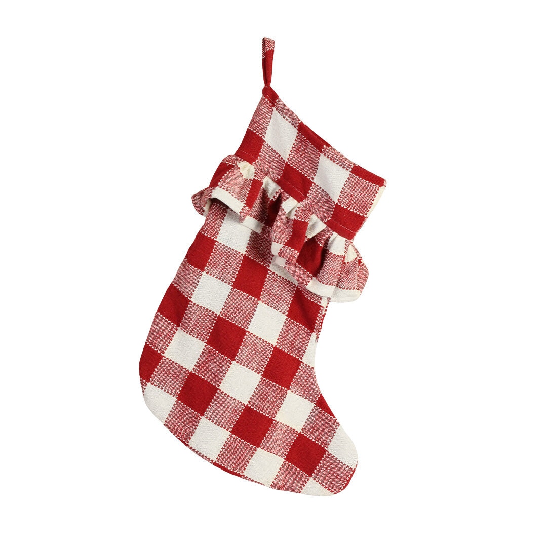 Julstrumpa Ida Ruta Röd/Vit