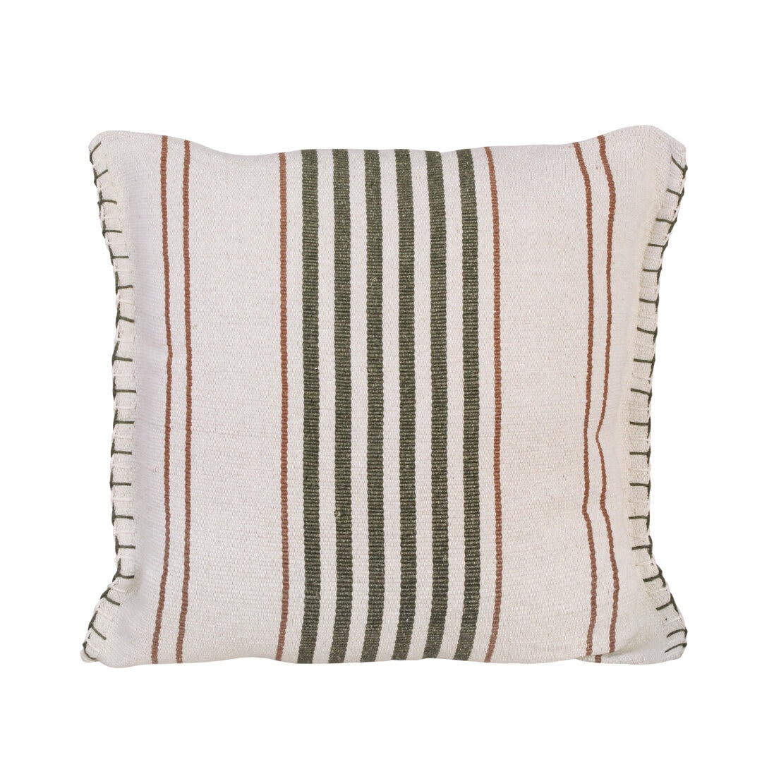 Kuddfodral Finnveden 50 x 50 Offwhite/Grön