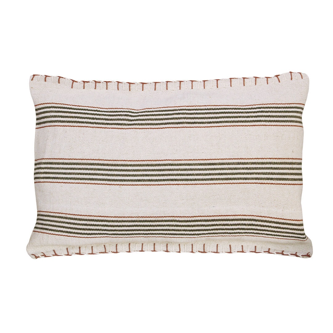 Kuddfodral Holaveden 40 x 60 Offwhite/Grön