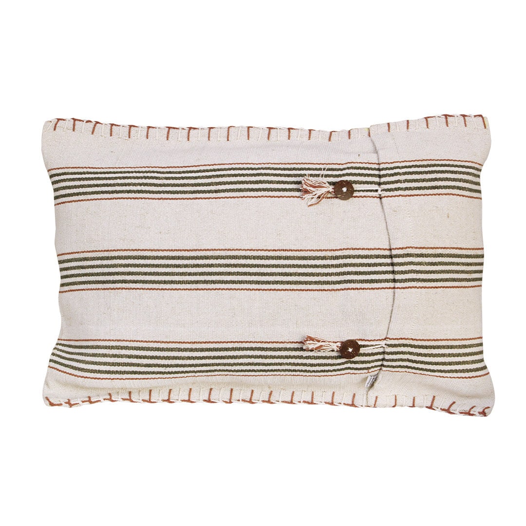Kuddfodral Holaveden 40 x 60 Offwhite/Grön