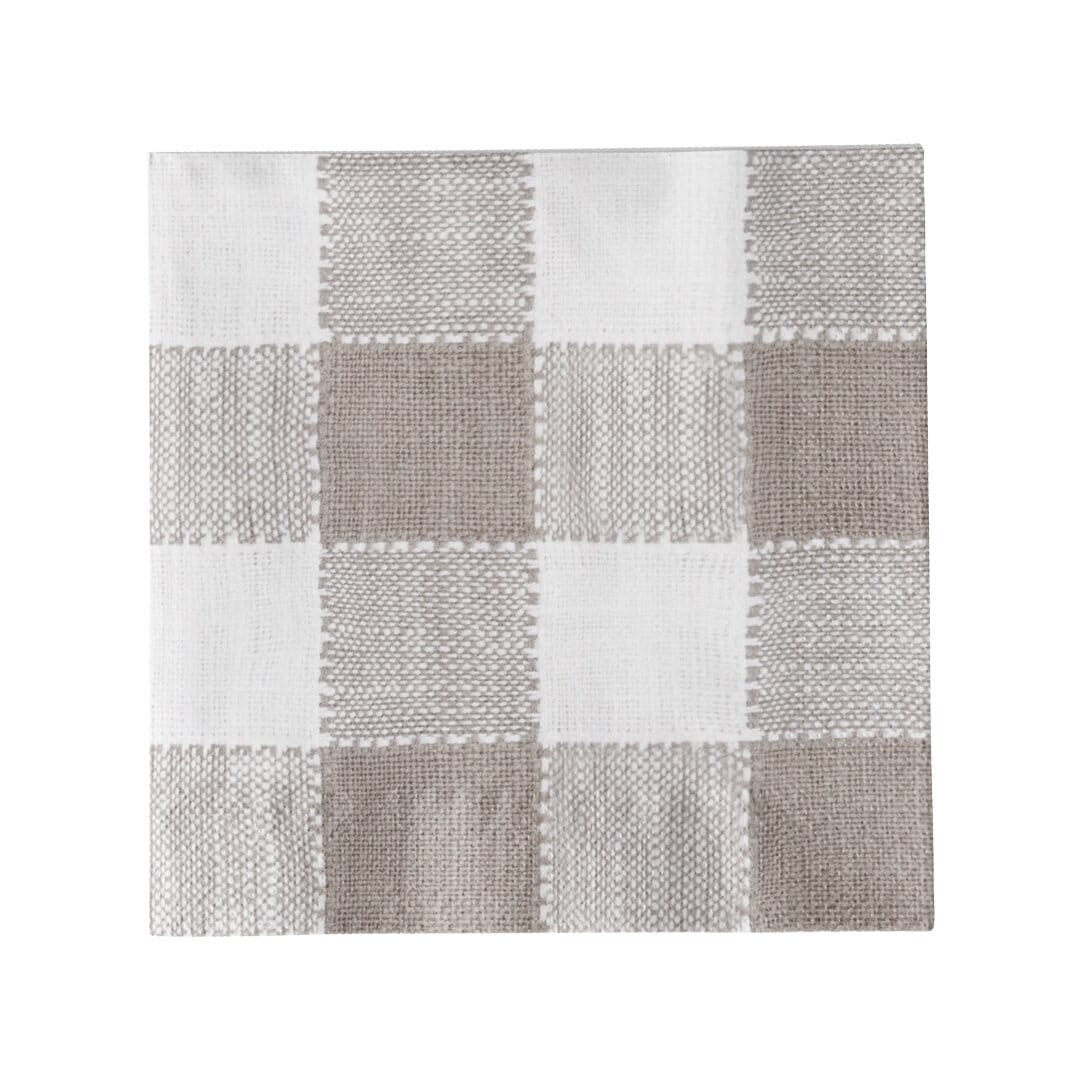 Pappersservett Ida Ruta Beige/Vit