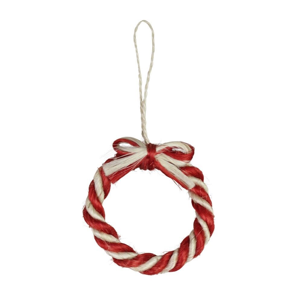 Hänge Jutering Polka Röd/Offwhite