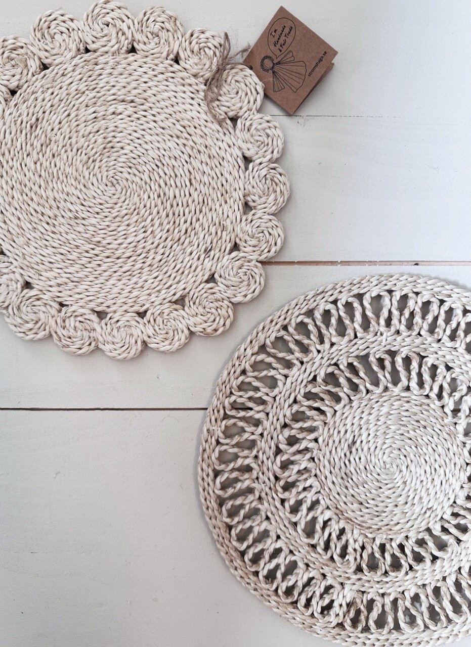 Grytunderlägg Martina Jute Offwhite