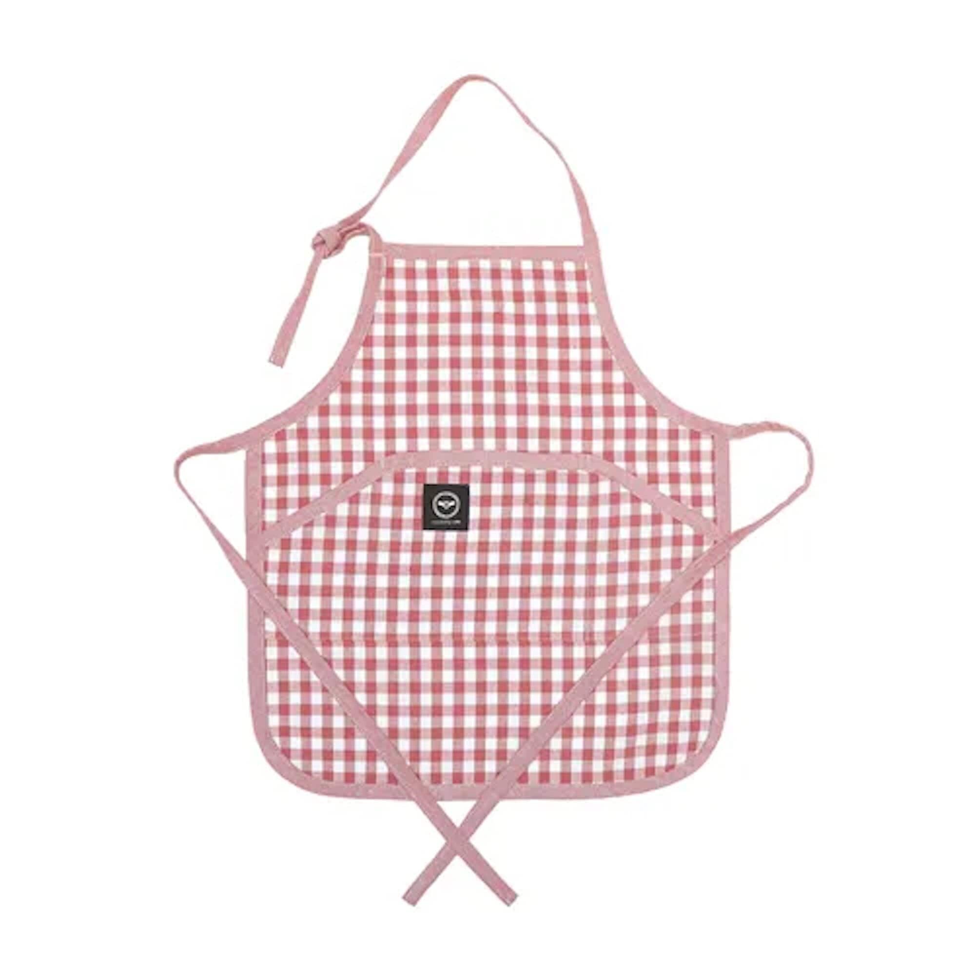 Barnförkläde Bella Ruta Rosa