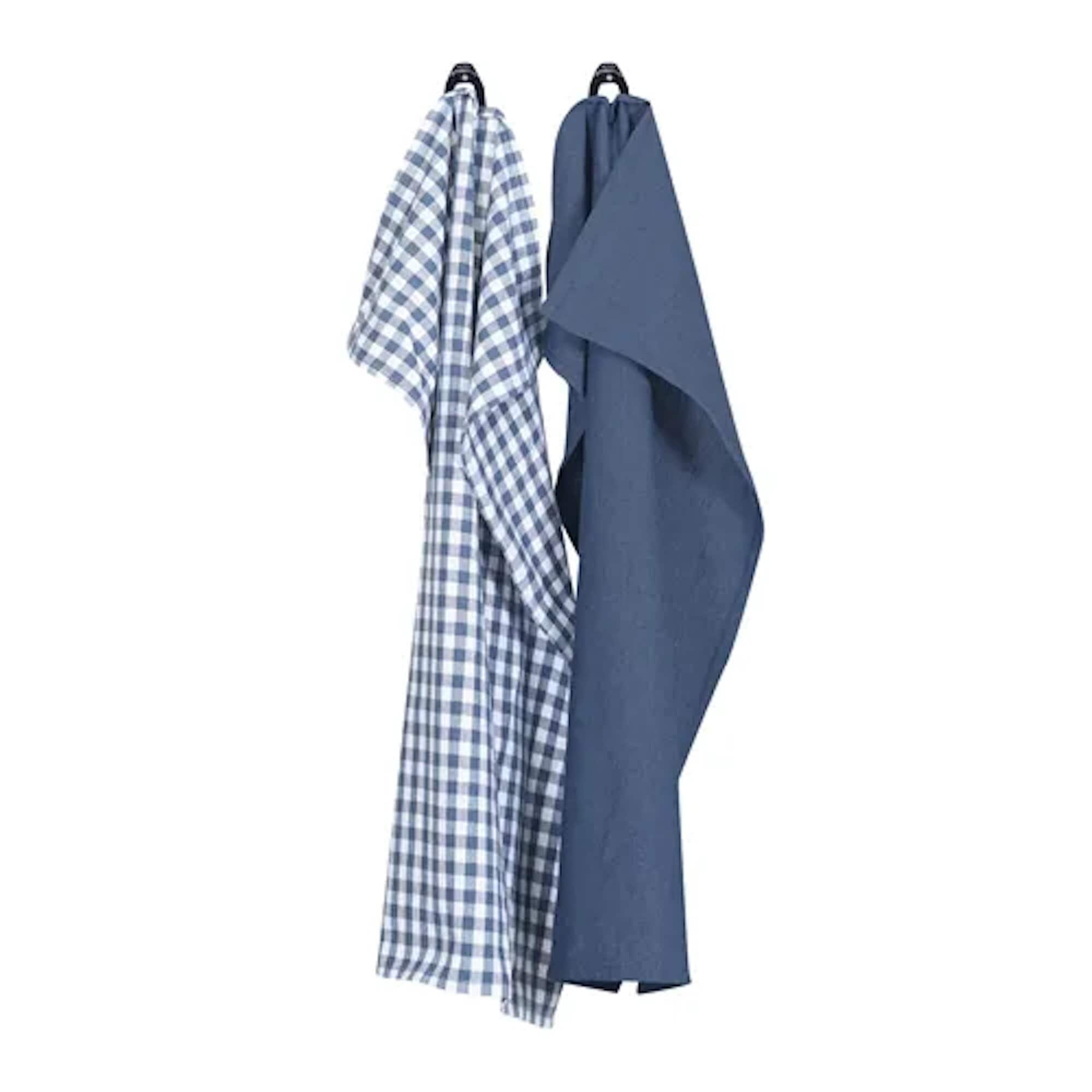 Kökshandduk Bella Grå/Blå 2-pack