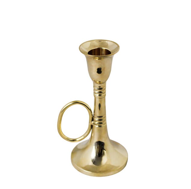 Ljusstake Trumpet Mässing Låg