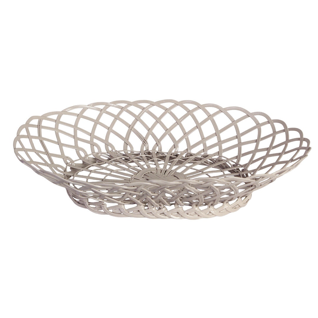 Trådkorg Hildur Oval Beige Stor