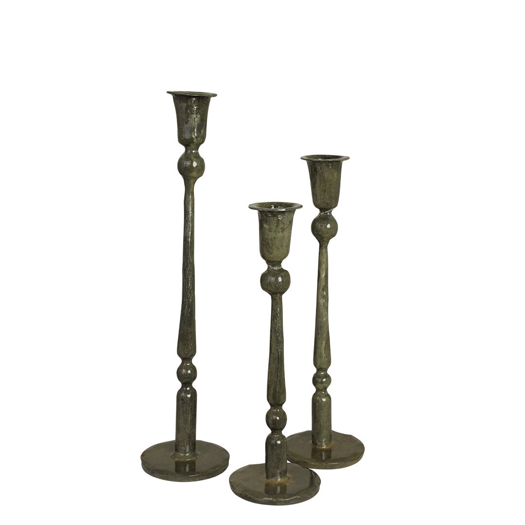 Ljusstake Meja Olivgrön 28 cm