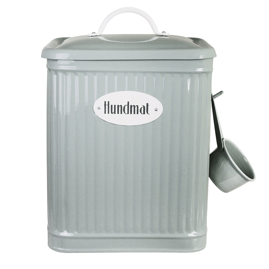 Plåtburk Hugo Hundmat Grön