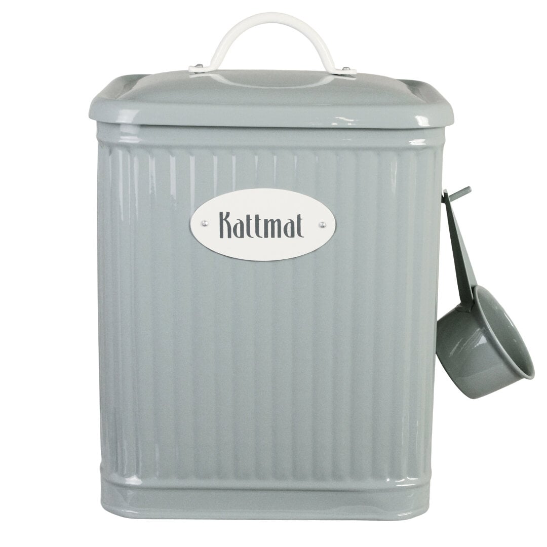 Plåtburk Hugo Kattmat Grön