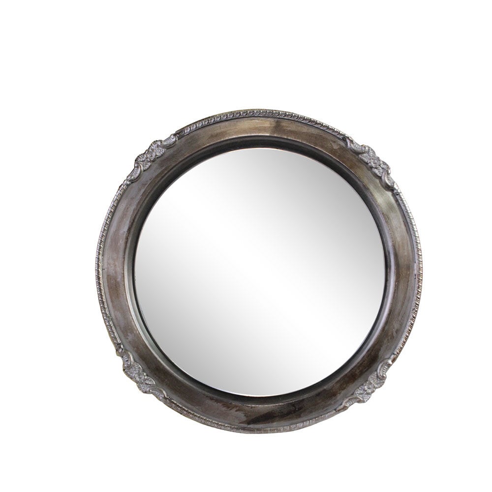 Spegel Hilma Rund Antik Silver