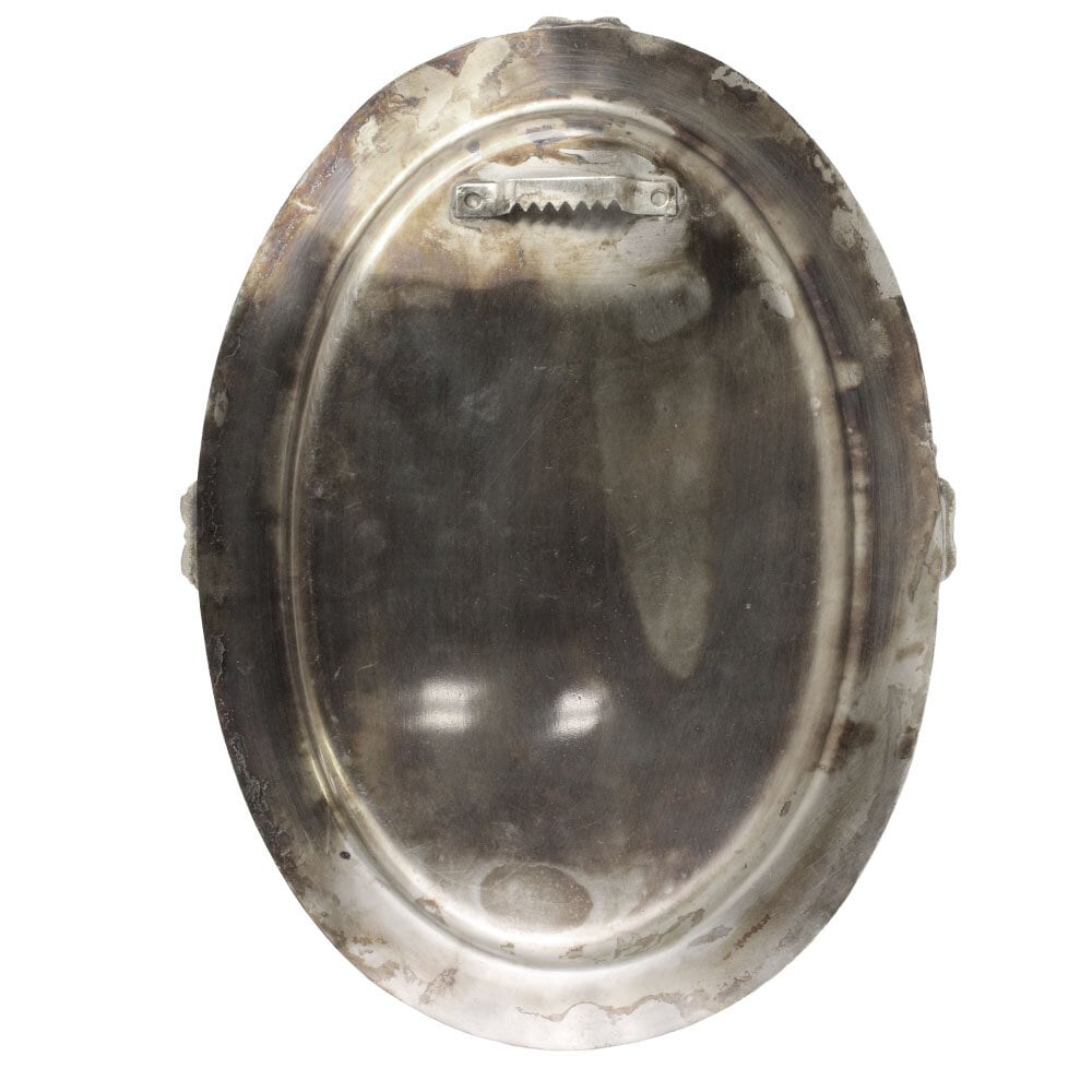 Spegel Hilma Oval Antik Silver