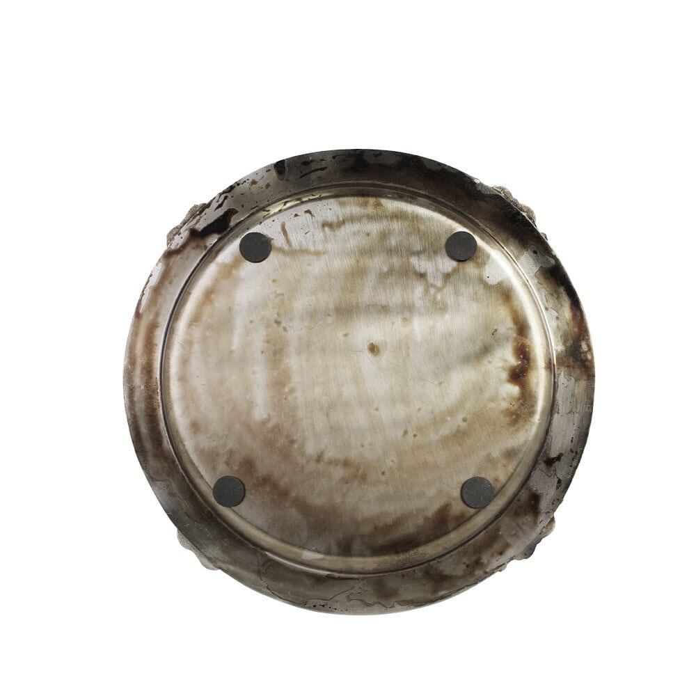 Fat Hilma Rund Antik Silver