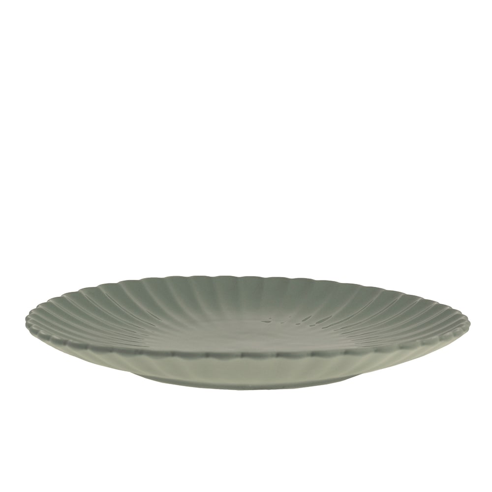 Tallrik Flora Grön