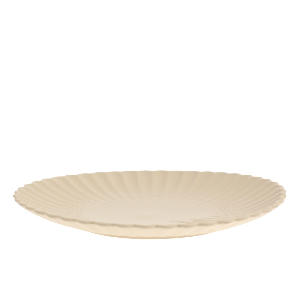Tallrik Flora Beige