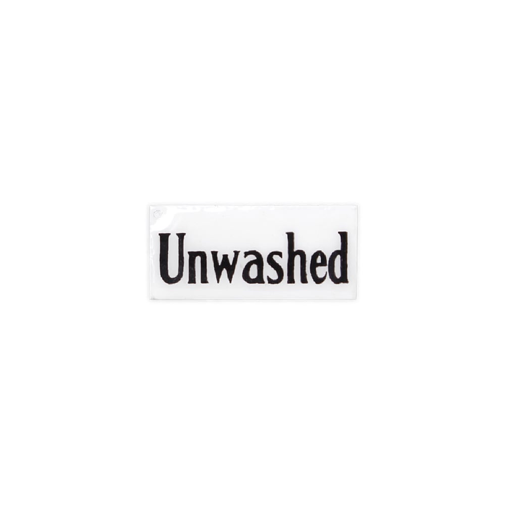 Skylt Washed/Unwashed