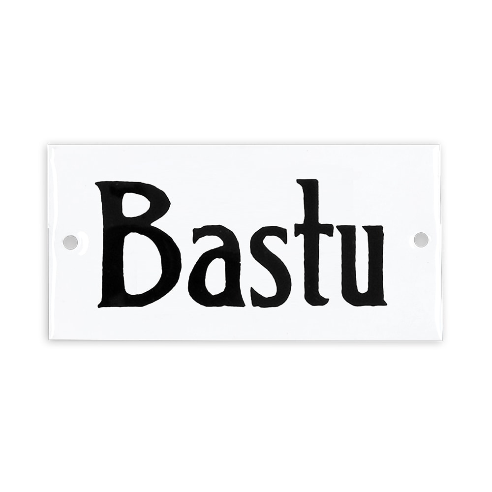 Skylt Bastu