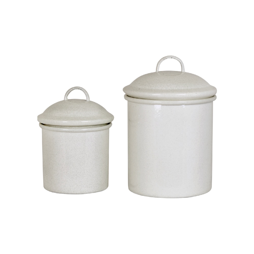 Plåtburk Ingrid Antik Vit S/2