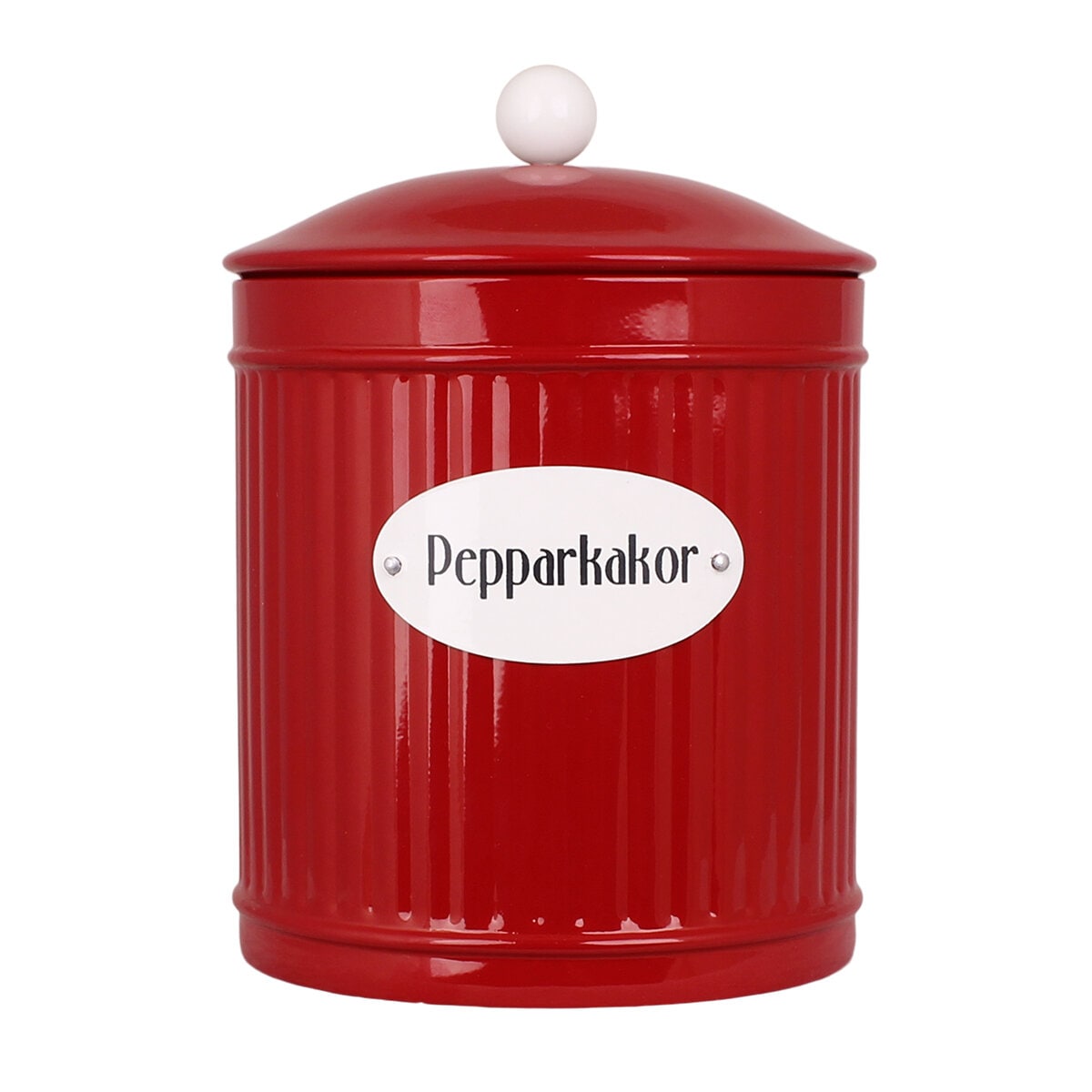 Plåtburk Hugo Pepparkakor Röd