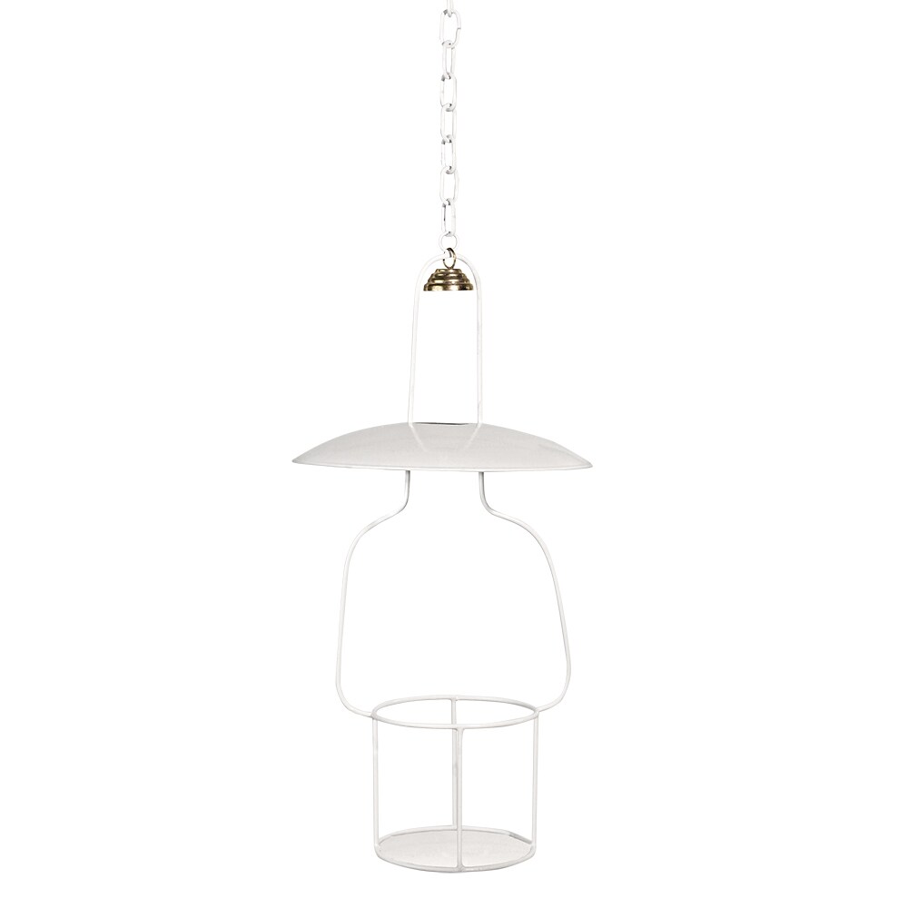 Hängande Ställning Vit till Fotogenlampa Rak Stor