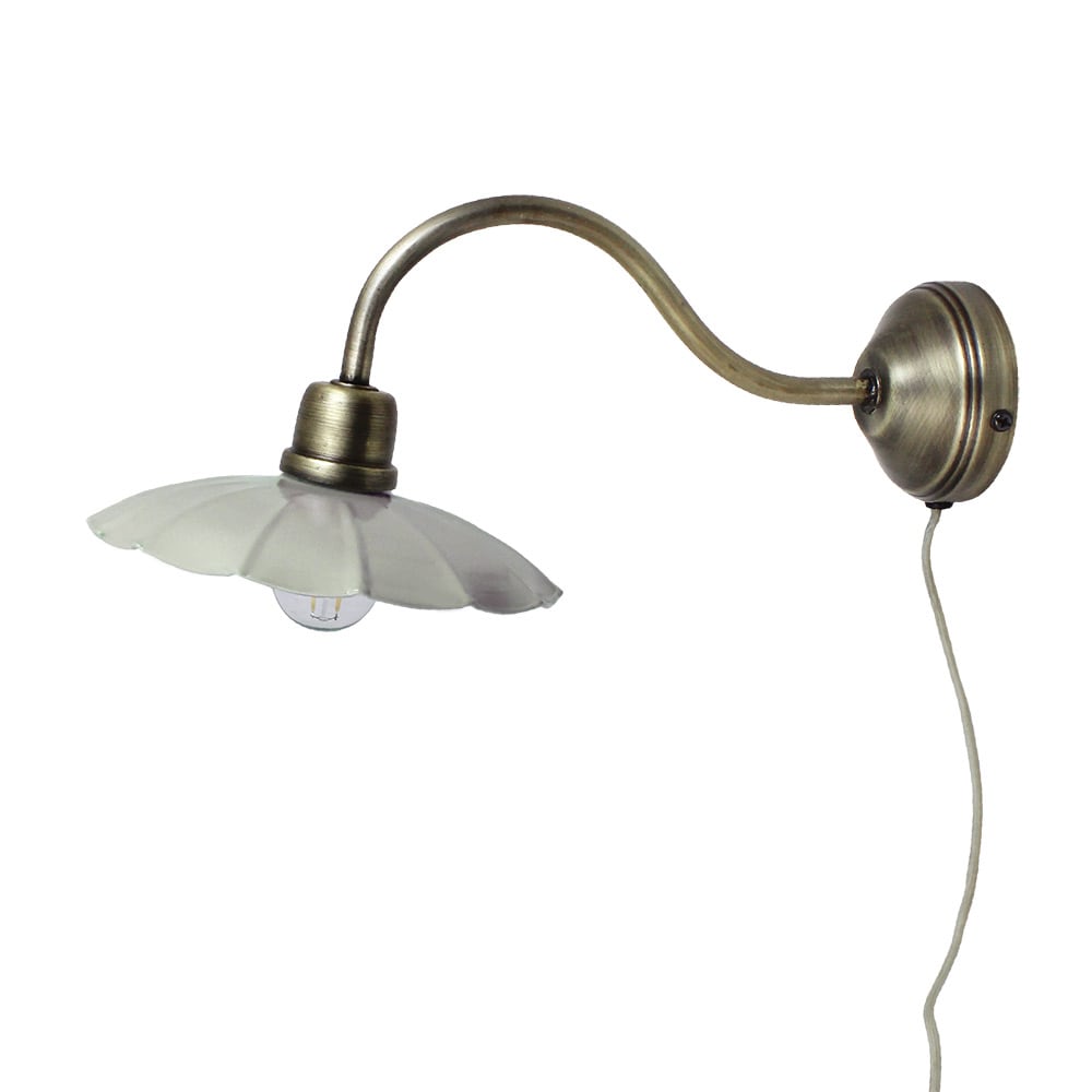 Vägglampa Gustav Mint/Antik Mässing