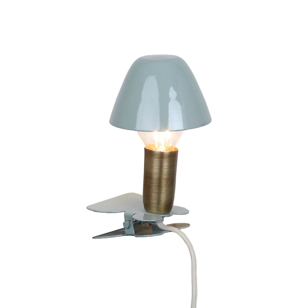 Lampa Mini På Klämma Grön