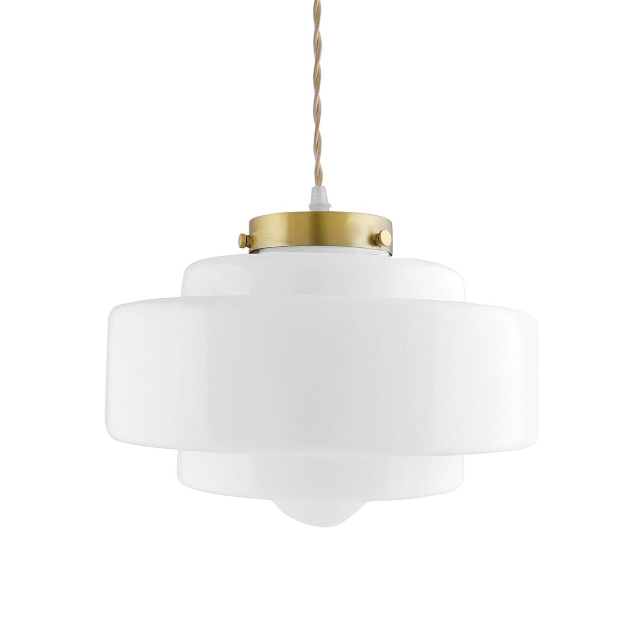 Taklampa Alvar Opal/Mässing
