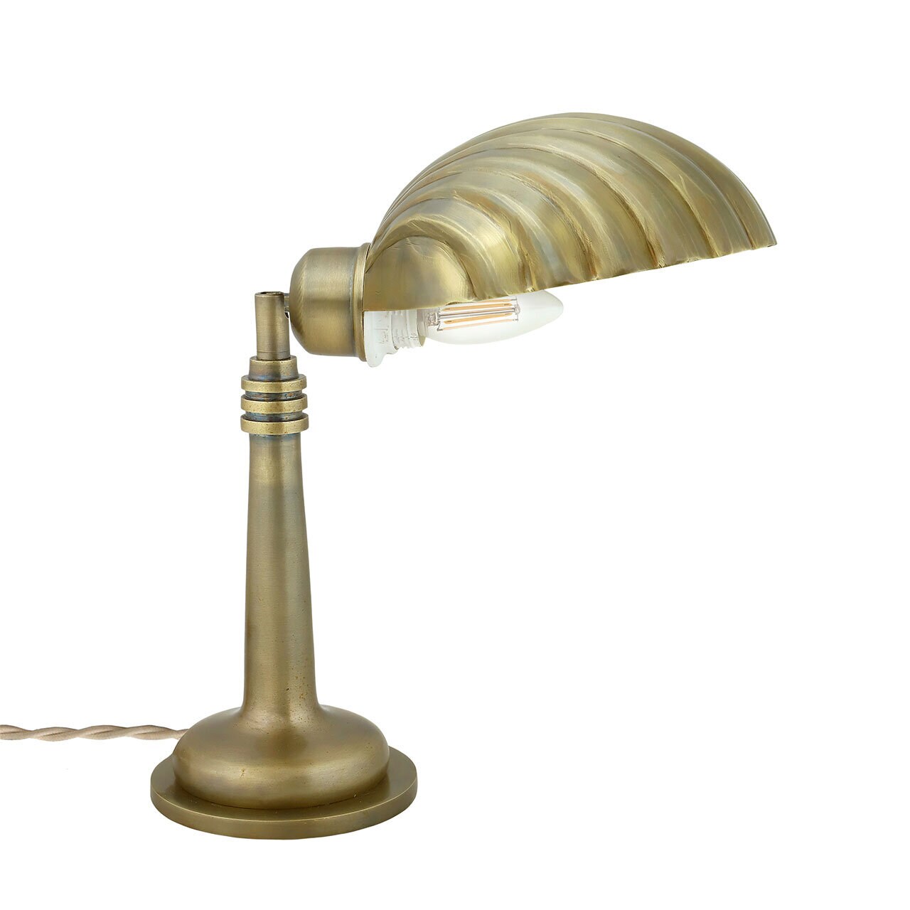 Bordslampa John Antik Mässing