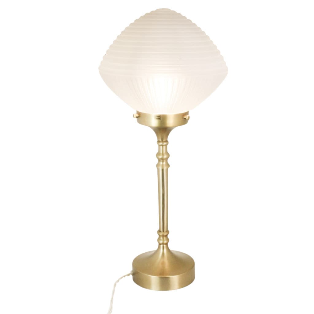 Bordslampa Alfred Mässing/Frost