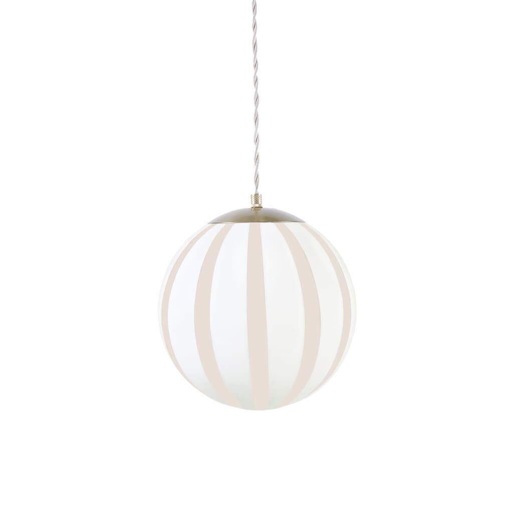 Taklampa Alba Opal Beige/Vit Liten