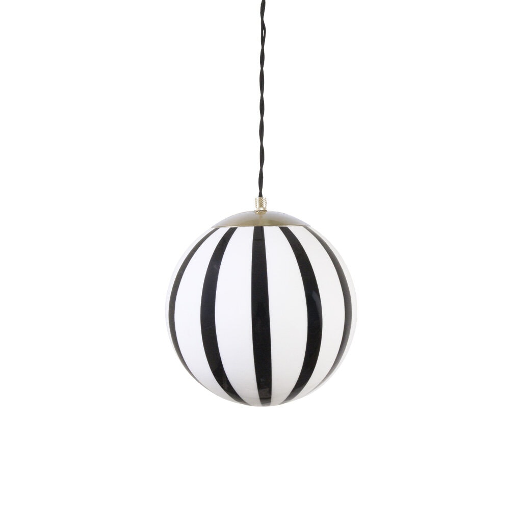 Taklampa Alba Opal Svart/Vit Liten