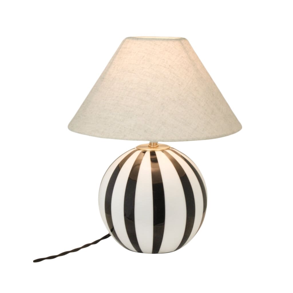 Lampfot Alba Opal Svart/Vit