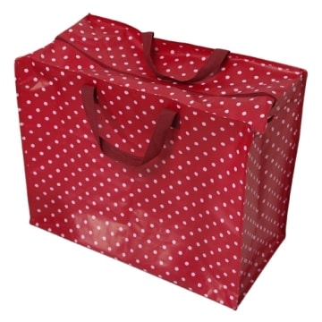 Jumbo Bag Red Retro Spot