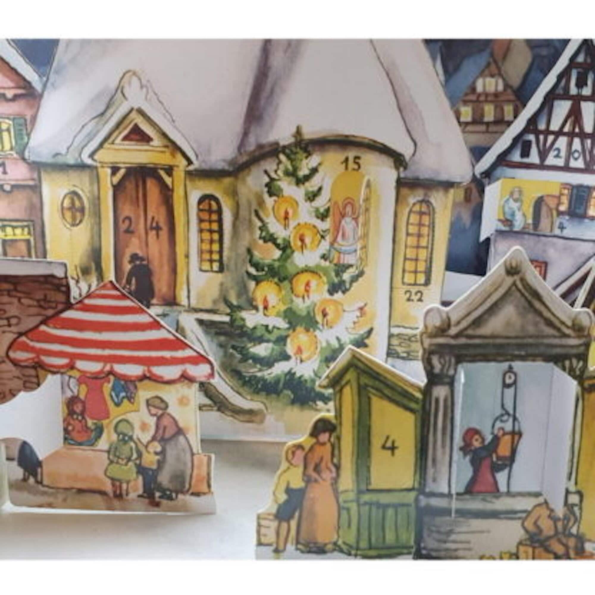 Adventskalender 3D Stad 1955